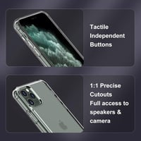 Apple iPhone 11 Pro Átlátszó Szilikon Tok Beépített Állvánnyal 6