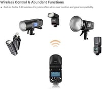 Godox V1-S TTL Vaku Sony Kamerákhoz - Kerek Fejű Vakuegység 2.4G 1/8000s HSS 76W Speedlite 2600mAh Li-Ion Akkumulátorral EU plug 5