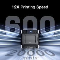 X-PLUS3 Ipari Minőségű 3D Nyomtató, 600mm/s Sebesség, 20000mm/s² Gyorsulás, 65°C Fűtött Kamra, CoreXY&Klipper, 280x280x270mm Nyomtatási Térf 2
