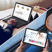 KADYBE 2024 legújabb 5G Android 12 tablet, 10" FHD, 128GB, billentyűzettel, ezüst 8