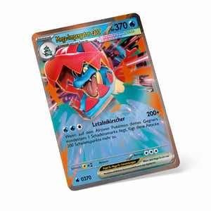 Holografska promo kartica Mega Impergator-ex s efektom pomicanja — Pokémon kartaška igra: Kolekcija Mega Evolucija (dio)