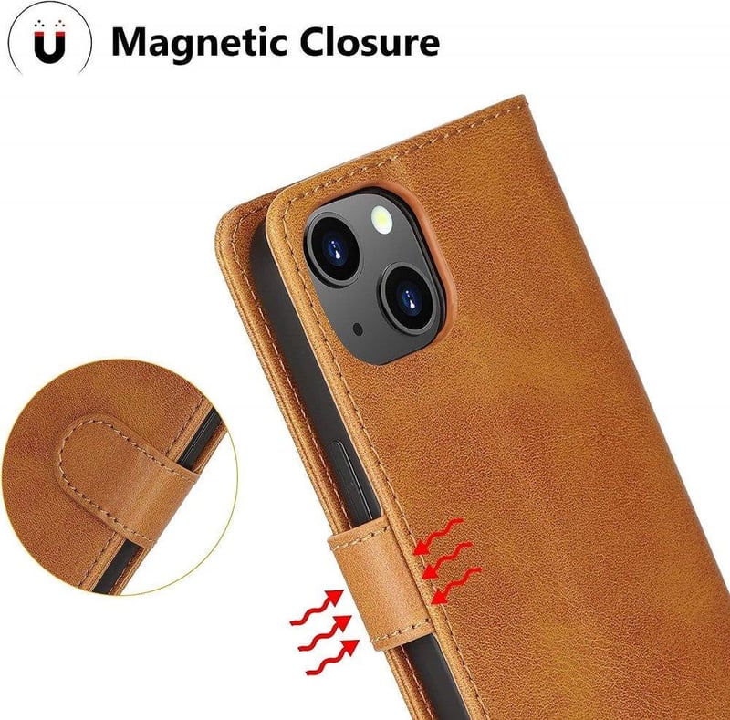 iPhone 13 mini Cresee Bőr Pénztárcás Flip Tok