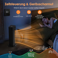 Minthouz 2000W PTC Kerámia Hősugárzó - Energiatakarékos Ventilátoros Fűtőtest Távirányítóval, LED Kijelzővel, 70° Oszcillációval és 12 Órás  6