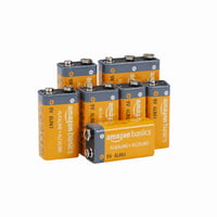 Amazon Basics 9V 6LR61 alkalne baterije za detektore dima, CO-detektore i elektroniku, rok trajanja 5 godina — set od 7 komada 1