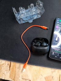Bezdrôtové slúchadlá JBL Tune Beam 2 s aktívnym potlačením hluku, IP54, 48-hodinová výdrž batérie, Multipoint, čierne – použité 2