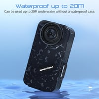 Apexcam K20 Érintőképernyős Akciókamera 4K60FPS 48MP WiFi 20m Vízálló Sportkamera 64GB Kártyával és Távirányítóval 3