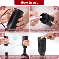 ZOYIDOUX USB-s Elektromos Borpumpa Zárható Dugóval - Ajándék Borkedvelőknek 5