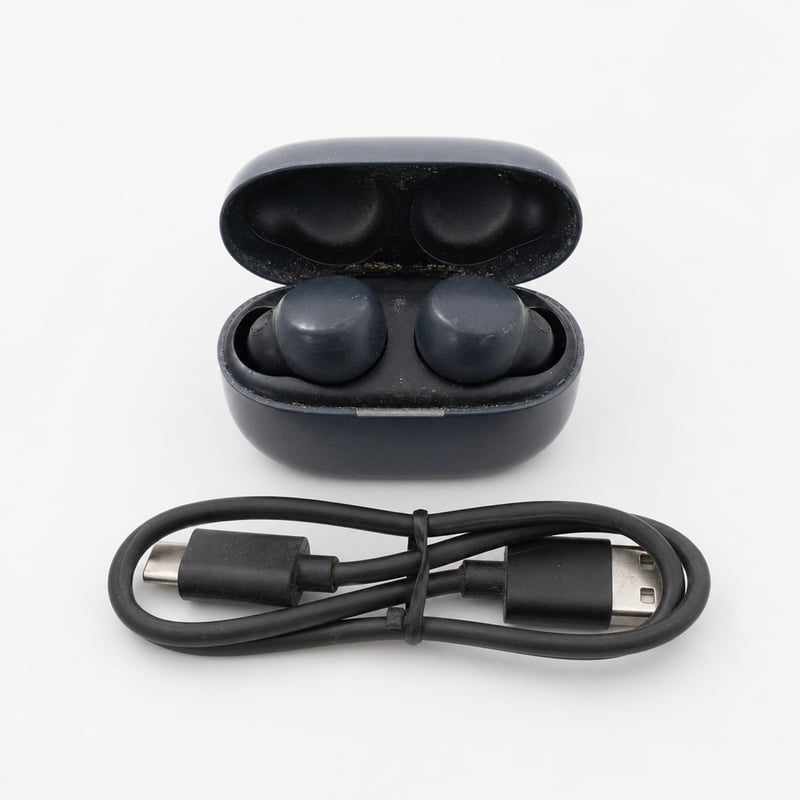 Sony LinkBuds S True Wireless zajszűrős fülhallgató Bluetooth Multipoint 20 óra fekete – gumiharangok nélkül, láthatóan használt