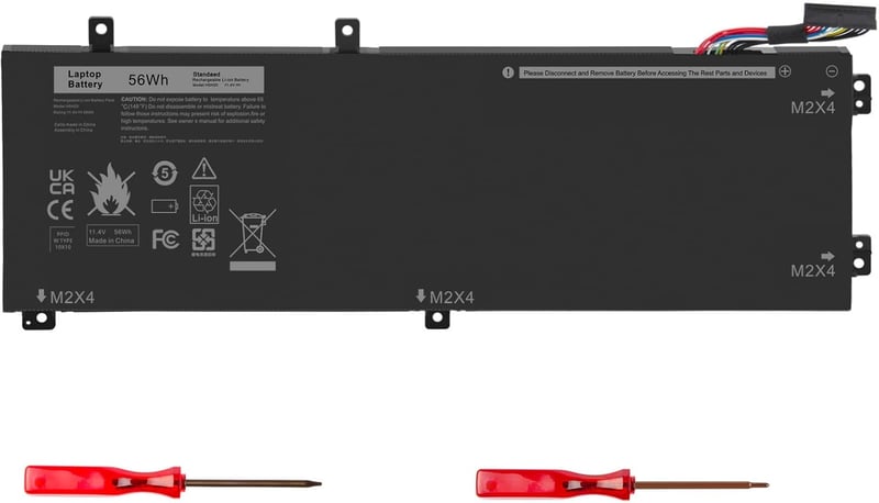 ASUNCELL H5H20 Laptop Akkumulátor 11.4V/56Wh Dell Precision 5510-5540, XPS 15 9550-7590, Inspiron 7501-7591 Modellekhez, 3 Cellás Li-ion
