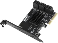 ASHATA PCIe 6 portos SATA 3.0 bővítőkártya SSD és HDD-hez 9