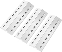 Denmay Univerzális Égőfedél 36,5x12 cm - Rozsdamentes Acél Lángterelő Enders Boston, Chicago, Tepro, Barbecook Brahma Grillekhez - 3 db-os S 1