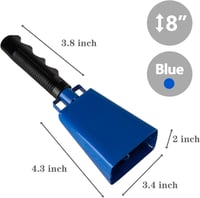 Musfunny kék acél kolomp 20 cm-es, 2 db - Focimérkőzésekre, bulikra 2