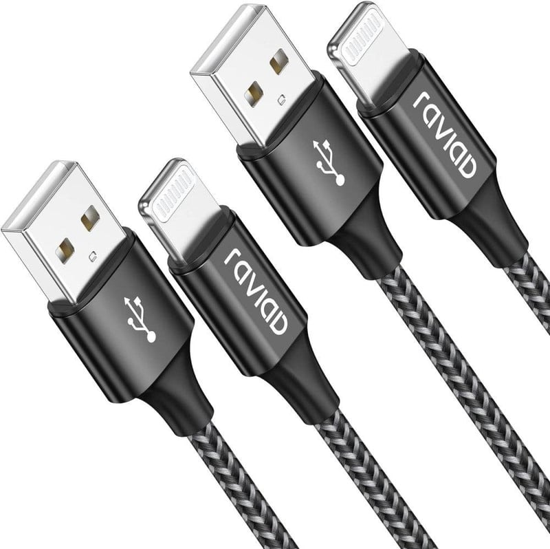 iPhone Lightning Gyorstöltő Kábel 2db Fekete - iPhone/iPad Kompatibilis