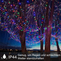 ELKTRY 100m-es Színes LED Fényfüzér Időzítővel, Kültéri-Beltéri Használatra - 1000 LED, 8 Mód 2