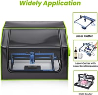 Bsdonte 700x700mm-es Lézergravírozó Védőház - Ventilátoros, LED-es, Tűzálló, Hangszigetelt 8