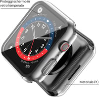 Apple Watch Series 7 41mm Védőtok - Misxi Ultravékony Edzett Üveg Átlátszó Tok 3