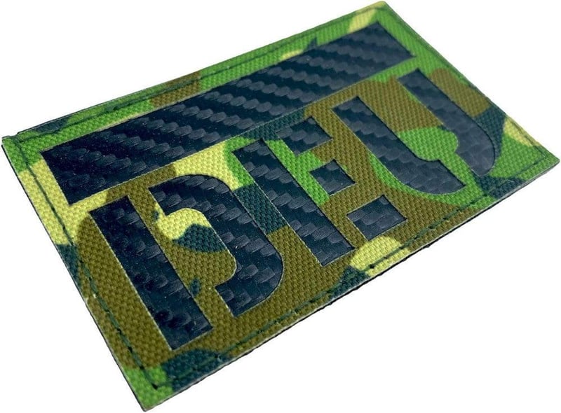 Karbon Szálas Taktikai Jelvény - Terepszínű Airsoft Paintball Felvarró