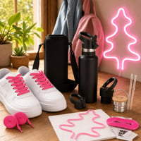 Cool povratak u školu: 2 para vezica + dječja boca 500 ml + neon zidna lampa 1