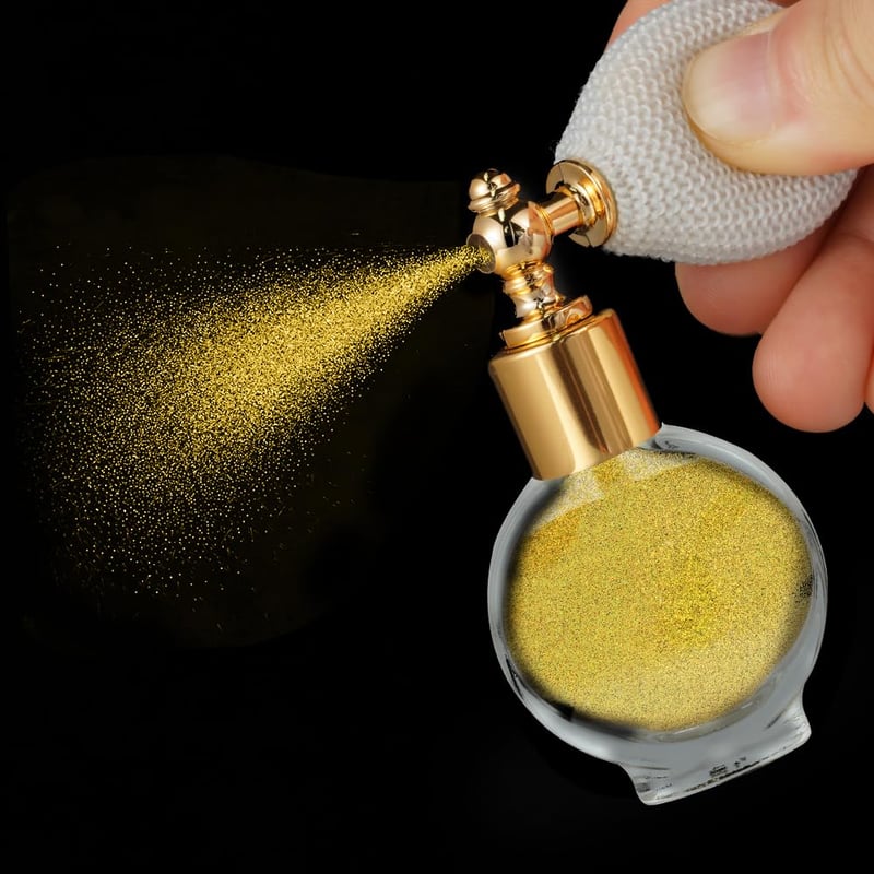 AOOWU Arany Csillámos Spray Arcra, Testre és Hajra - Karácsonyi Partikellék
