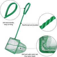 Akvárium Háló Finom Nylon Horgászhálóval Ergonomikus kialakítás Fogantyú hossza: 24,4 cm 2