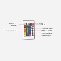 ICQUANZX 24 Gombos IR Távirányító RGB LED Szalaghoz 12V 7