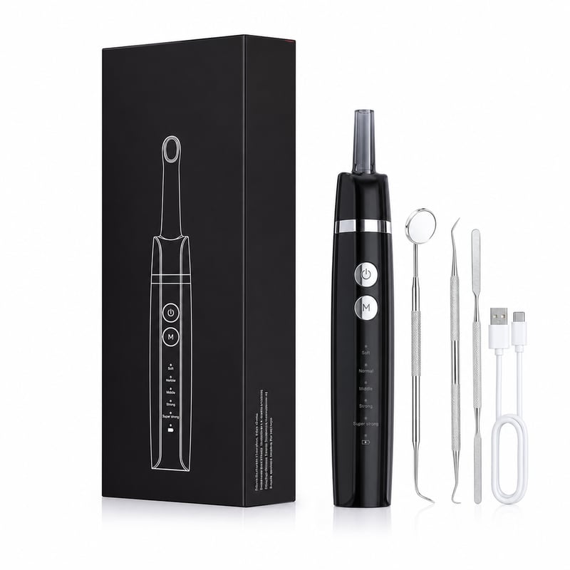 Set periuță de dinți electrică Stim-U-Dent cu 5 moduri pentru oameni și câini, albirea dinților — capul de periaj lipsește (stare: vezi a 2-a imagine)