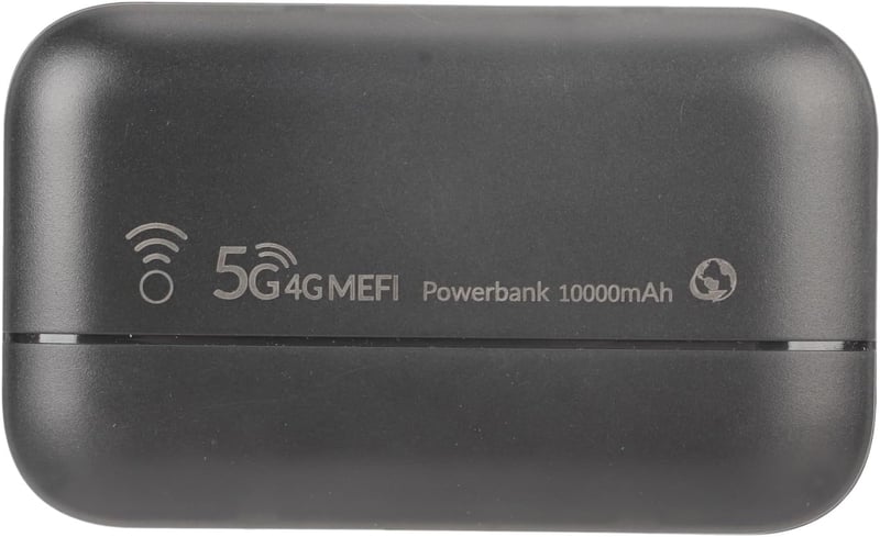 Banapoy 4G LTE hordozható WiFi router és powerbank, 10000 mAh, SIM-foglalattal