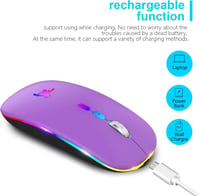 Vezeték Nélküli RGB Gamer Egér Bluetooth-szal és USB-C Adapterrel 5