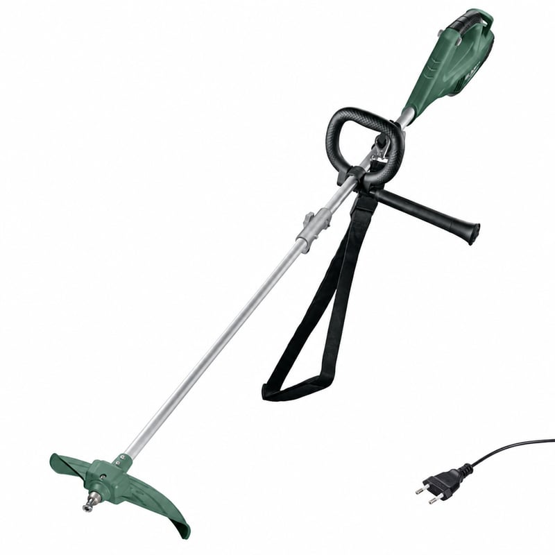 Motocoasă și trimmer electric Bosch AFS 23-37, 23 — defect, pentru piese: nu pornește, lipsește capul cu fir (stare: vezi poza 2)