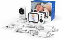 Babystar Baba Figyelő Kamera 3,2" HD Kijelzővel - Vezeték Nélküli, Éjjellátó, Hőmérséklet Figyelés, Kétirányú Hang, ECO Mód, 2100 mAh Akkumu 7