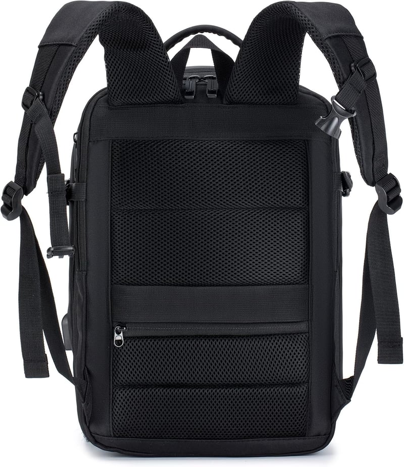 SUCIKORIO Bővíthető Repülős Hátizsák 40x20x25 - Laptoptartós, USB-s, Ryanair Kompatibilis