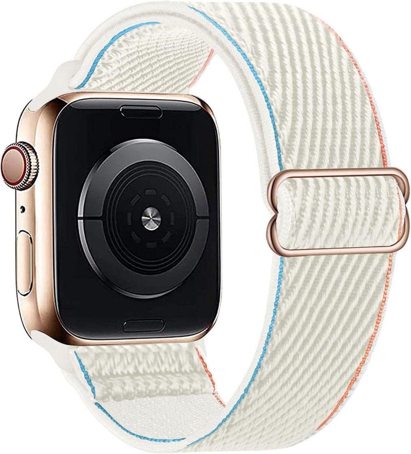 Apple Watch nylon szíj 38-41 mm - Fehér, kék, rózsaszín