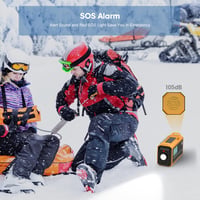 DAB+ Napelemes Kurblis Rádió LED Lámpával, 5000mAh Akkuval - Sárga, Kempinghez 7