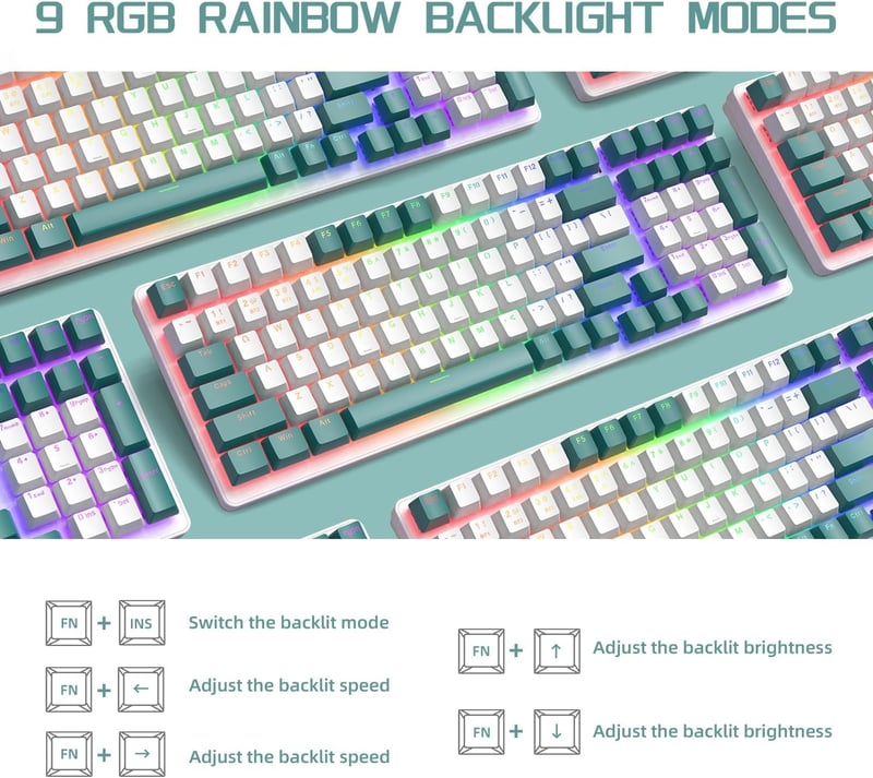 MAMBASNAKE K6 Pro Mechanikus Gaming Billentyűzet - 96% Méret, 3 Csatlakozási Mód, Hot Swap, 4000 mAh, RGB Háttérvilágítás, Spirál USB-C Kábe