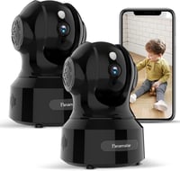 PANAMALAR 1080P WiFi IP Kamera - 350° Forgatható Beltéri Biztonsági Kamera Éjjellátóval, Kétirányú Hanggal, Alexa Támogatással Babafigyelésh 1