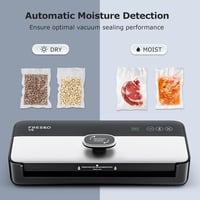 Fresko V5 automata vákuumfóliázó gép - száraz és nedves ételekhez, sous vide főzéshez, 10 zacskóval 4