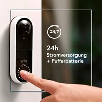 Arlo Essential Vezeték Nélküli Videó Kaputelefon - WiFi, 1536p Felbontás, 180° Látószög, Éjjellátó, Okostelefonról Vezérelhető, Fehér 4
