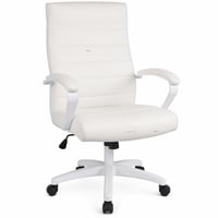 Yaheetech Ergonomikus Irodai Forgószék Karfával, Magas Háttámlával, Billenő — gyűrődéses, szakadt ülőrész (Outlet termék) 1