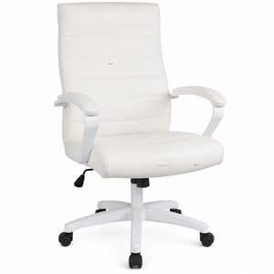 Yaheetech Ergonomikus Irodai Forgószék Karfával, Magas Háttámlával, Billenő — gyűrődéses, szakadt ülőrész (Outlet termék)
