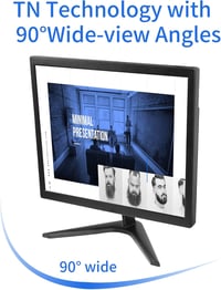 Thinlerain 17" Monitor 1280x1024 LED Képernyő 4:3 - Beépített Hangszóróval, 5ms Válaszidő, 60Hz, VGA/HDMI, VESA Kompatibilis, PS4/Xbox Támog 3