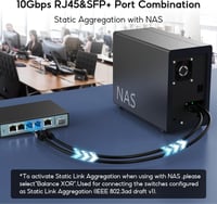 SODOLA 6 Portos 2.5G Smart Ethernet Switch - 5x 2.5G RJ45 + 1x 10G SFP Port, Menedzselhető, VLAN/QoS/IGMP Támogatás, Ventilátormentes Fém Há 4