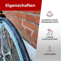 Fincci Összehajtható Országúti Kerékpár Gumi 700x25c - 28" Defektvédelemmel, 120 TPI, Verseny, Gravel, E-Bike és Túrakerékpár Abroncs Szett 15