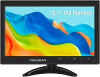 Thinlerain 10.1" IPS Monitor - 1366x768 Felbontású Kompakt Kijelző HDMI/VGA Csatlakozással, Beépített Hangszórókkal, Laptophoz és Számítógép 1