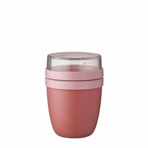 Pahar pentru iaurt cu cereale Mepal Ellipse Mini 300 ml + 120 ml Vivid Mauve - Utilizat, murdar — murdar, cu miros de mâncare (stare: vezi a 2-a poză)
