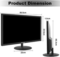 Pisichen 24" FHD Monitor, 75Hz, 3ms, VA Panel, HDMI/VGA, Szemkímélő Technológia, PS4/PS5 Kompatibilis, VESA Rögzíthető, Fekete Számítógép Ki 3