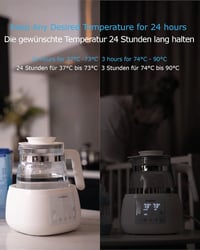 ÜneeQbaby Intelligens Bébiételmelegítő és Készítő Gép Cumisüveghez 4