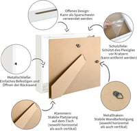 Ulikey 8 az 1-ben 3D Világító Képkeret Persely - Esküvői, Utazási Ajándék 3