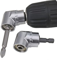 TIMESETL 105° Szögfúró Adapter - Mágneses Bittartó, 1/4" Gyorscsatlakozóval, Rozsdamentes Acél Sarokfúró Feltét Fúrógéphez, Nehezen Elérhető 1