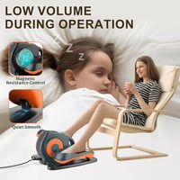 Rollingsurfer Elektromos Elliptikus Tréner Lábmasszázzsal - Kompakt Asztali Ellipszis Gép Időseknek, Hordozható Edzőgép Otthoni és Irodai Ha 5