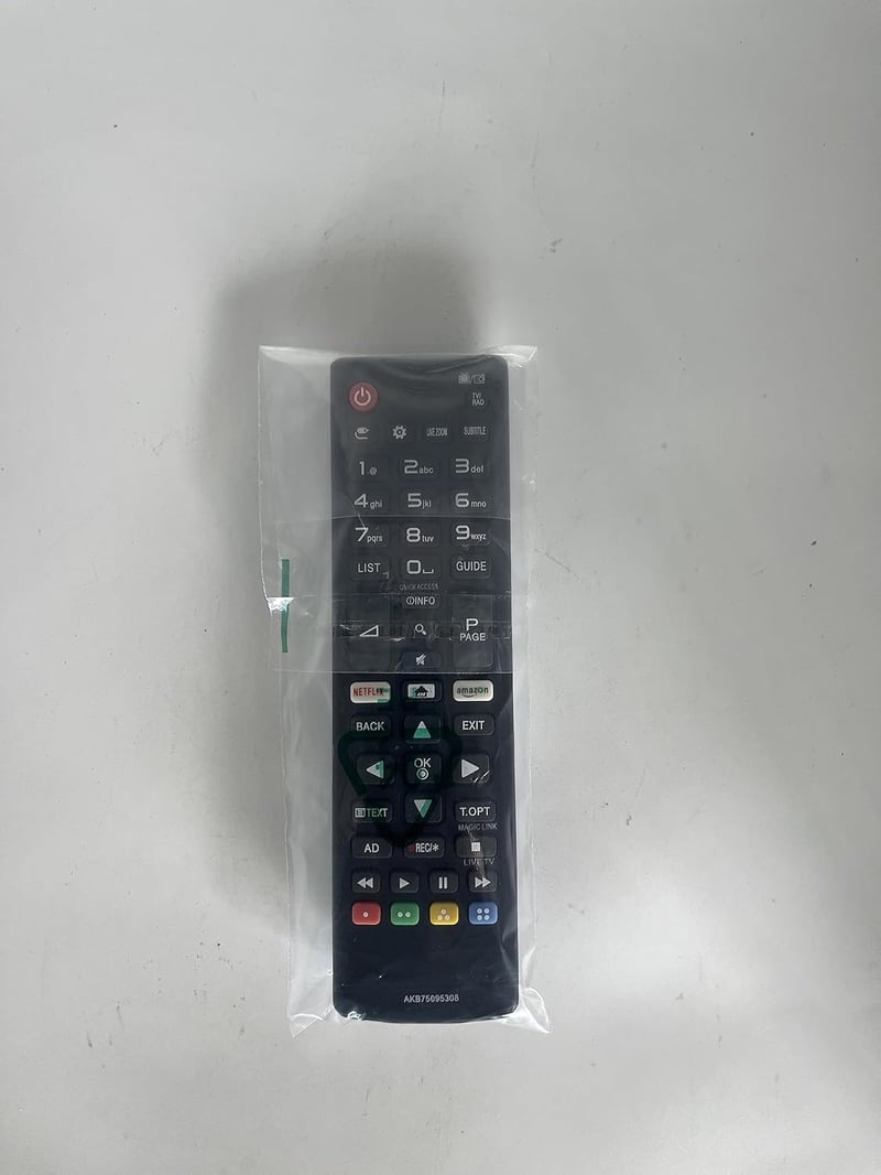 FOXRMT AKB75095308 Univerzális Távirányító LG Smart TV-hez - Beállítás Nélküli Használat, 10m Hatótáv, Kompatibilis 60UJ6309 65UJ6309 43LJ61